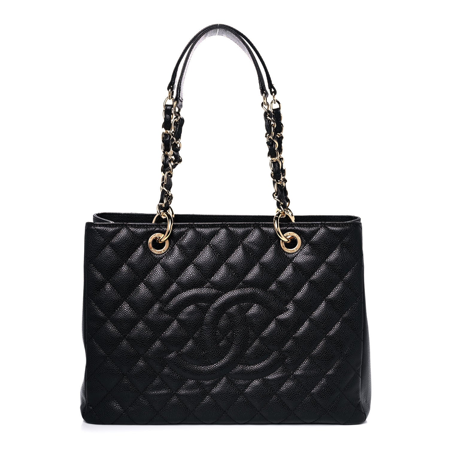 Chanel Caviar Quilted Grand Shopping Tote GST Black 1 of 12