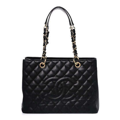 Chanel Caviar Quilted Grand Shopping Tote GST Black 1 of 12
