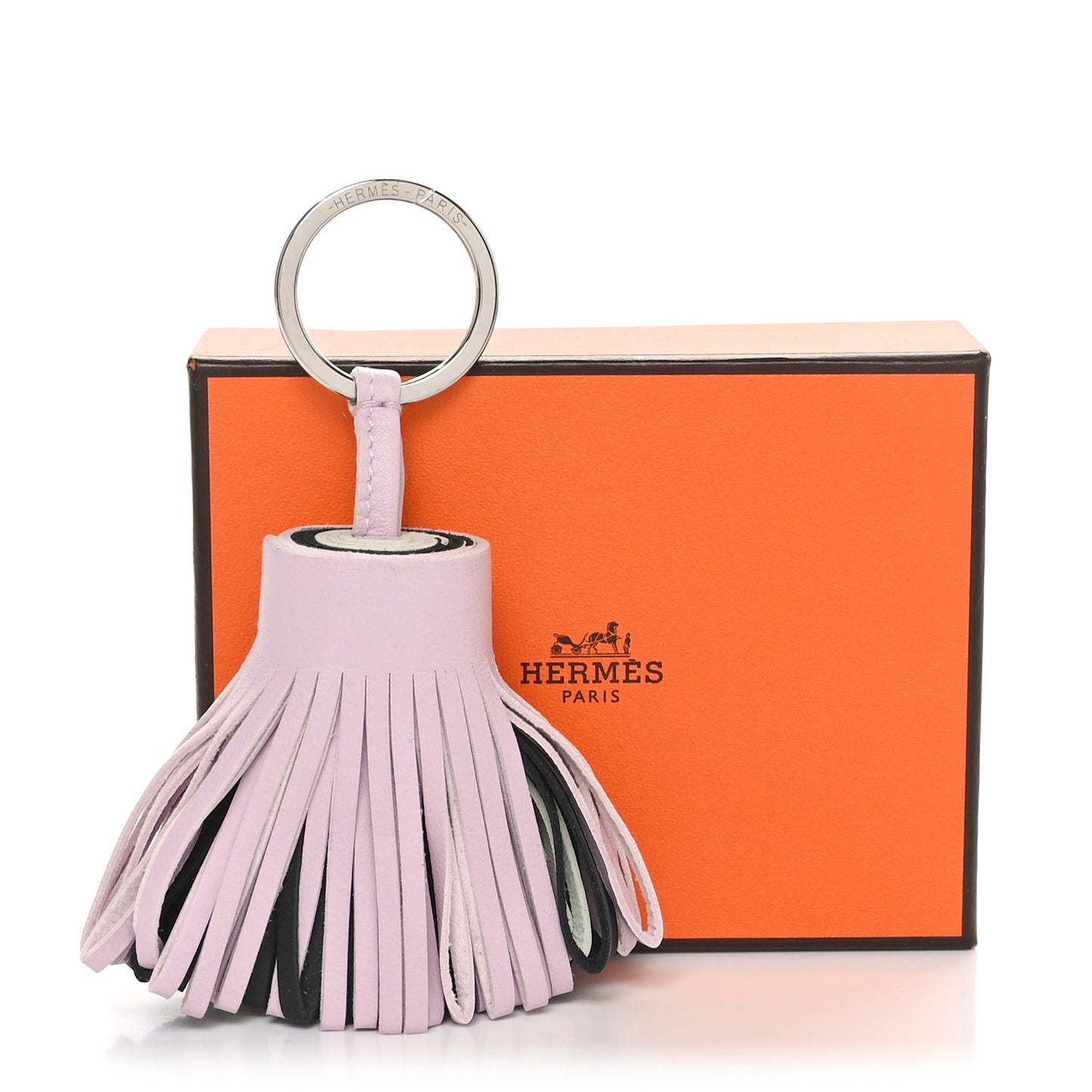 Lambskin Tri-Color Carmen Tassel Key Holder