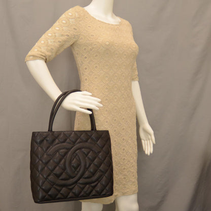 Chanel Caviar Medallion Tote Black 2 of 8