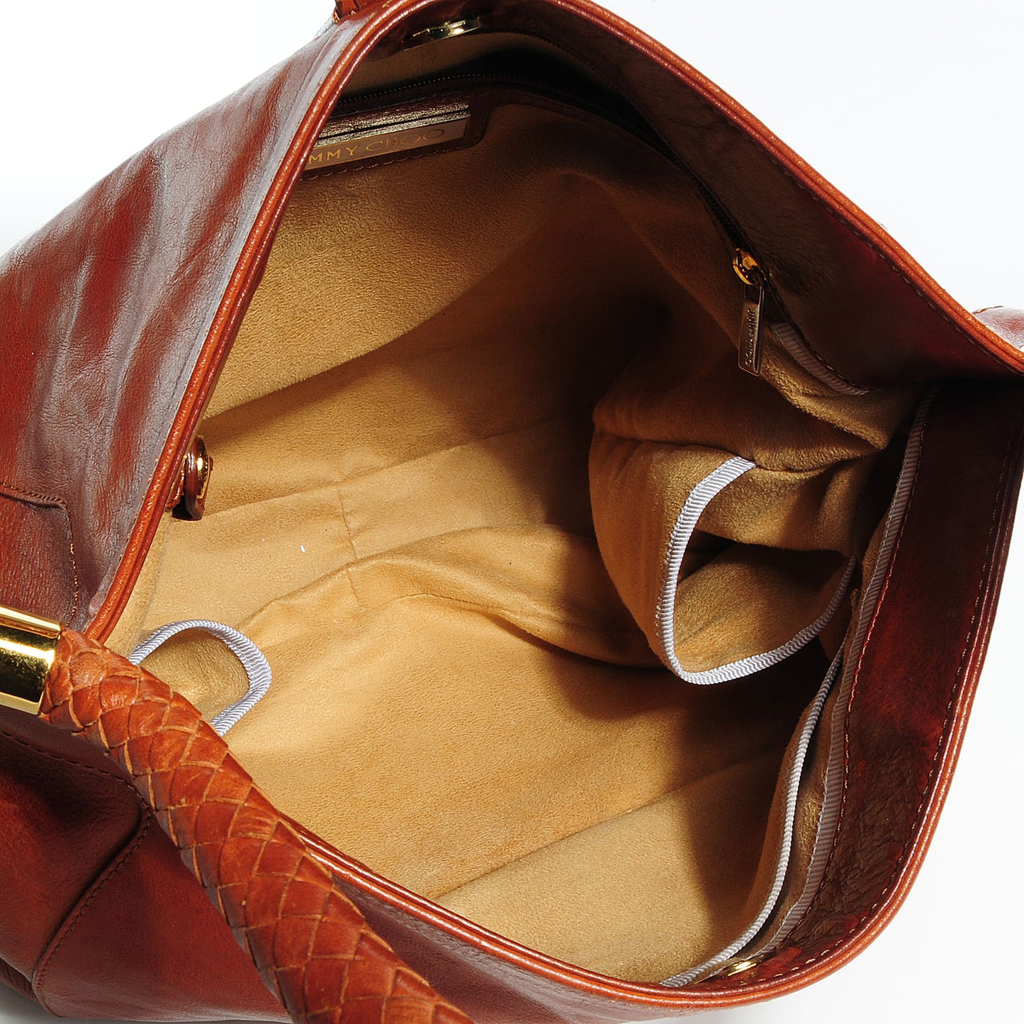 Leather Ruby Hobo Bag Cognac