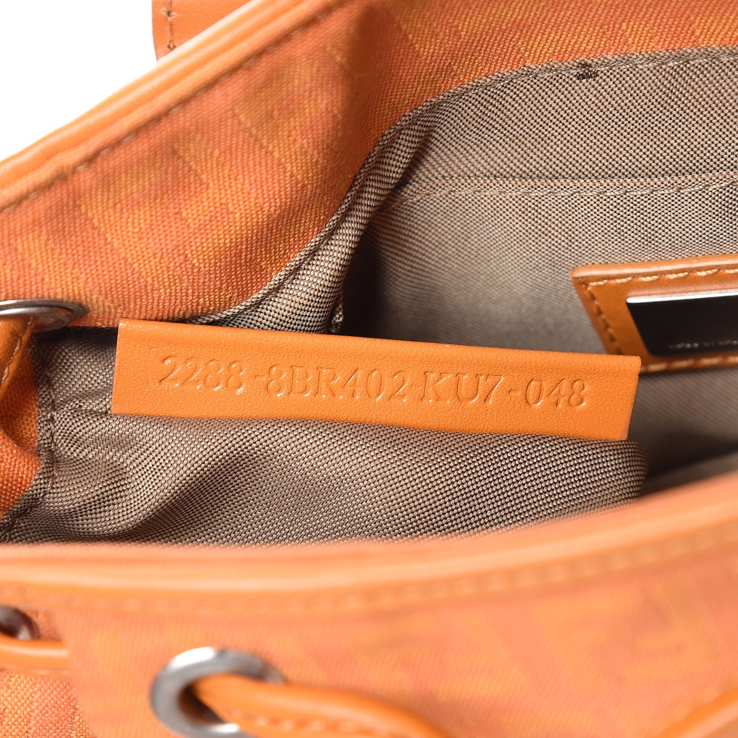 Zucchino Cuoio Shoulder Bag Mandarino