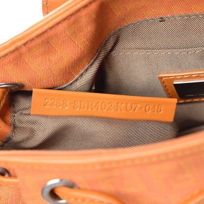 Fendi Zucchino Cuoio Shoulder Bag Mandarino 7 of 19