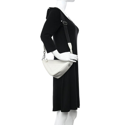 Prada Grace Lux Triangle Shoulder Bag White 2 of 13