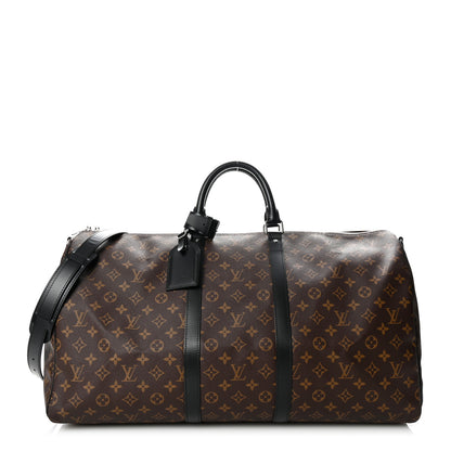 Louis Vuitton Monogram Macassar Keepall Bandouliere 55 1 of 8