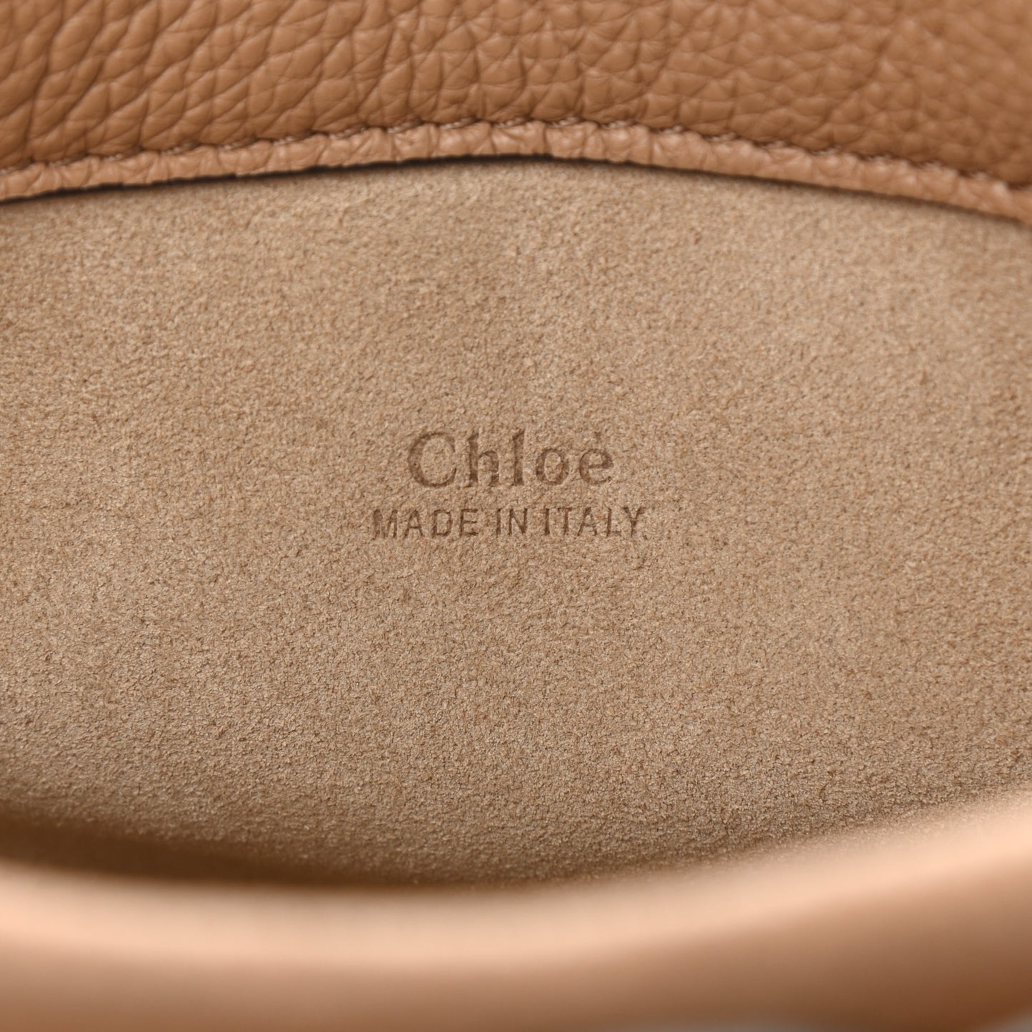 Grained Calfskin Darryl Clutch Cement Brown