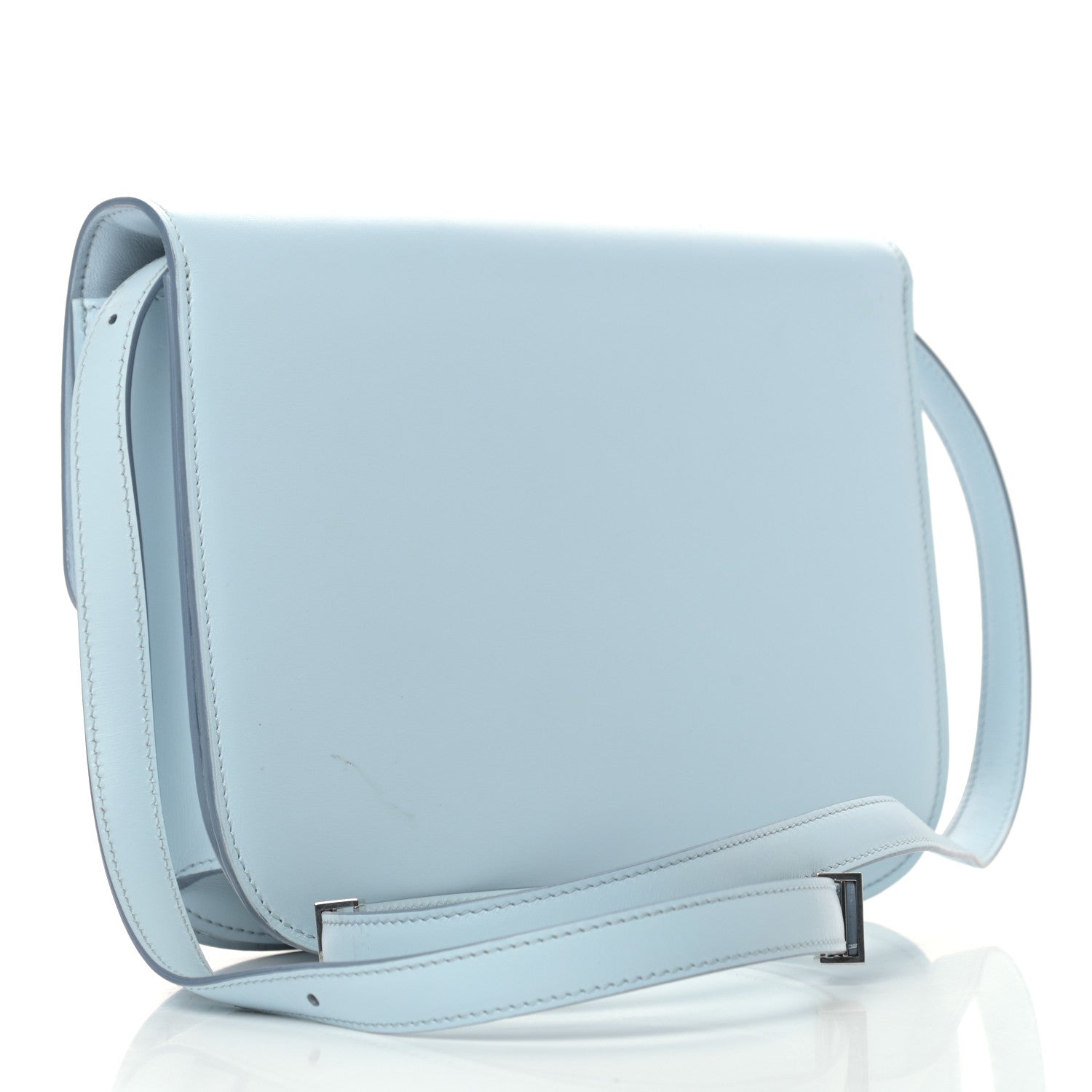 Celine Box Calfskin Medium Classic Box Flap Bag Pale Blue 3 of 12