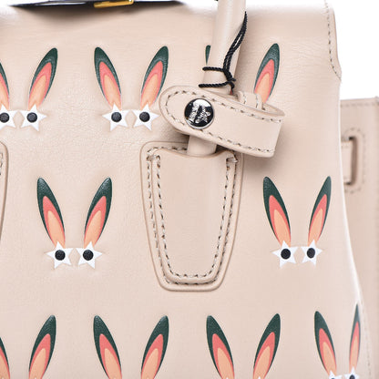MCM Lambskin Star Eyed Bunny Mini Milla Tote Natural 16 of 27