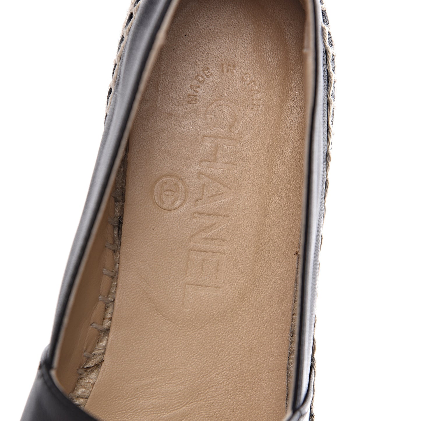 Lambskin CC Espadrilles 36 Black