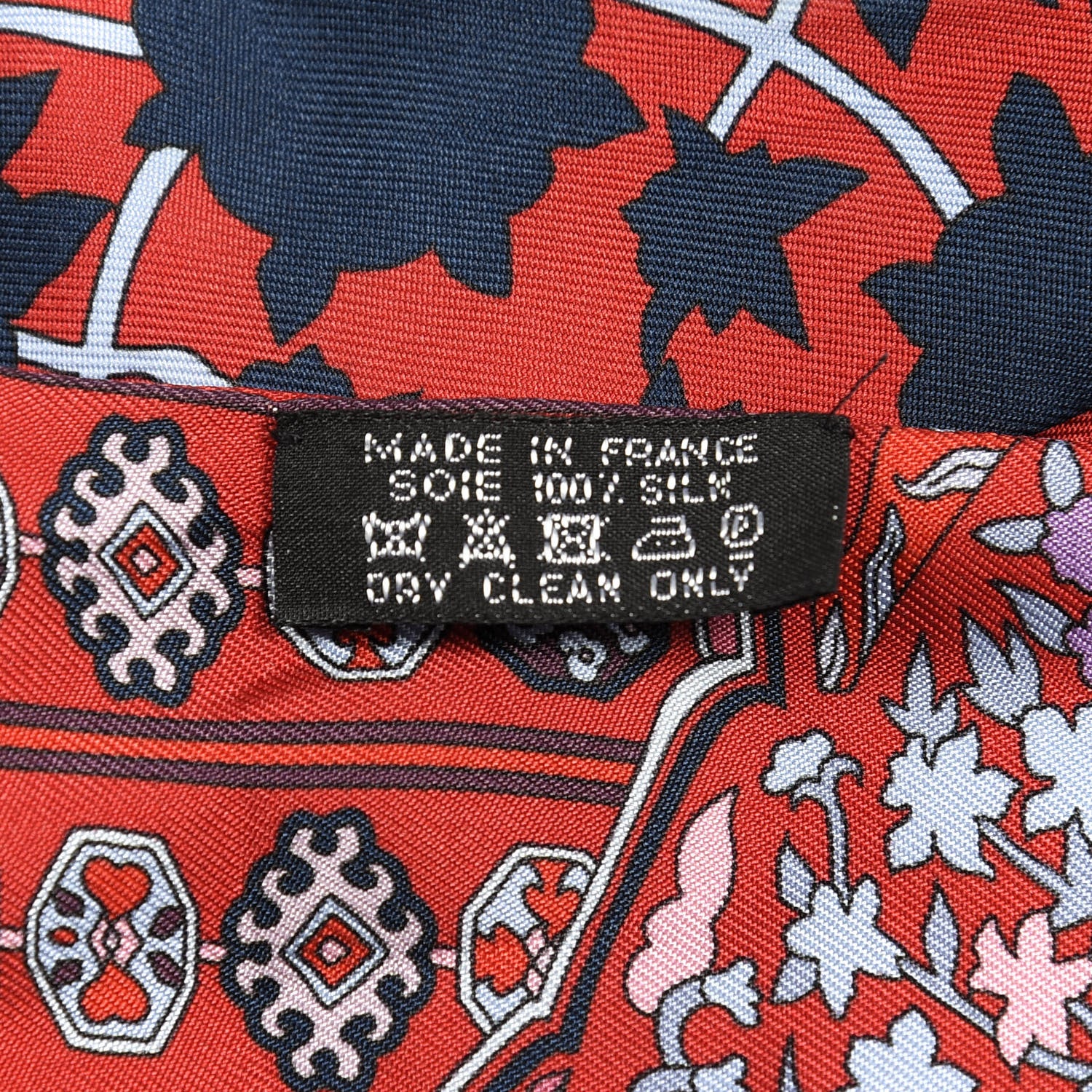Hermes Silk Tapis Persans Twilly Marine Rouge Mauve 3 of 3
