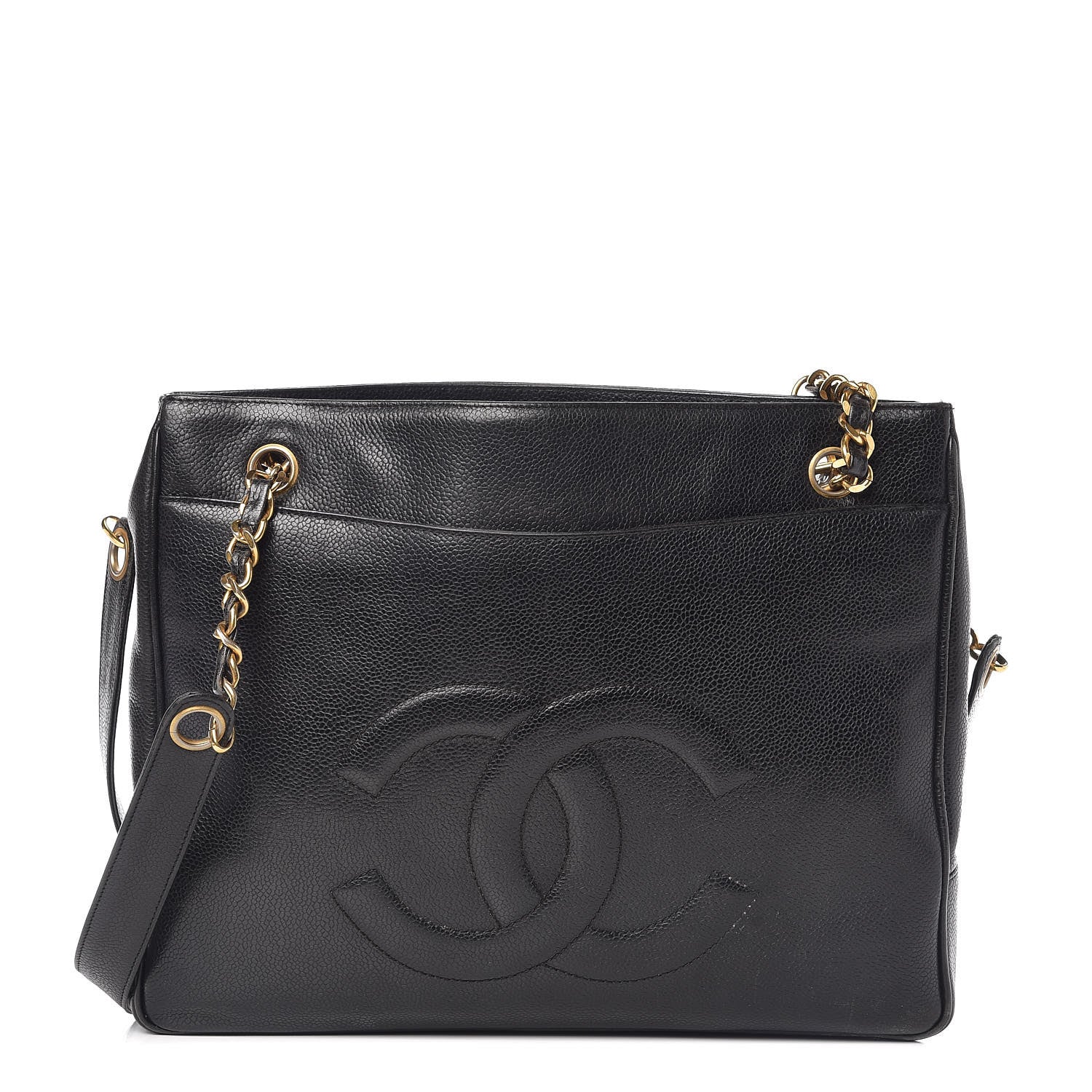 Chanel Caviar CC Shoulder Bag Black 1 of 13