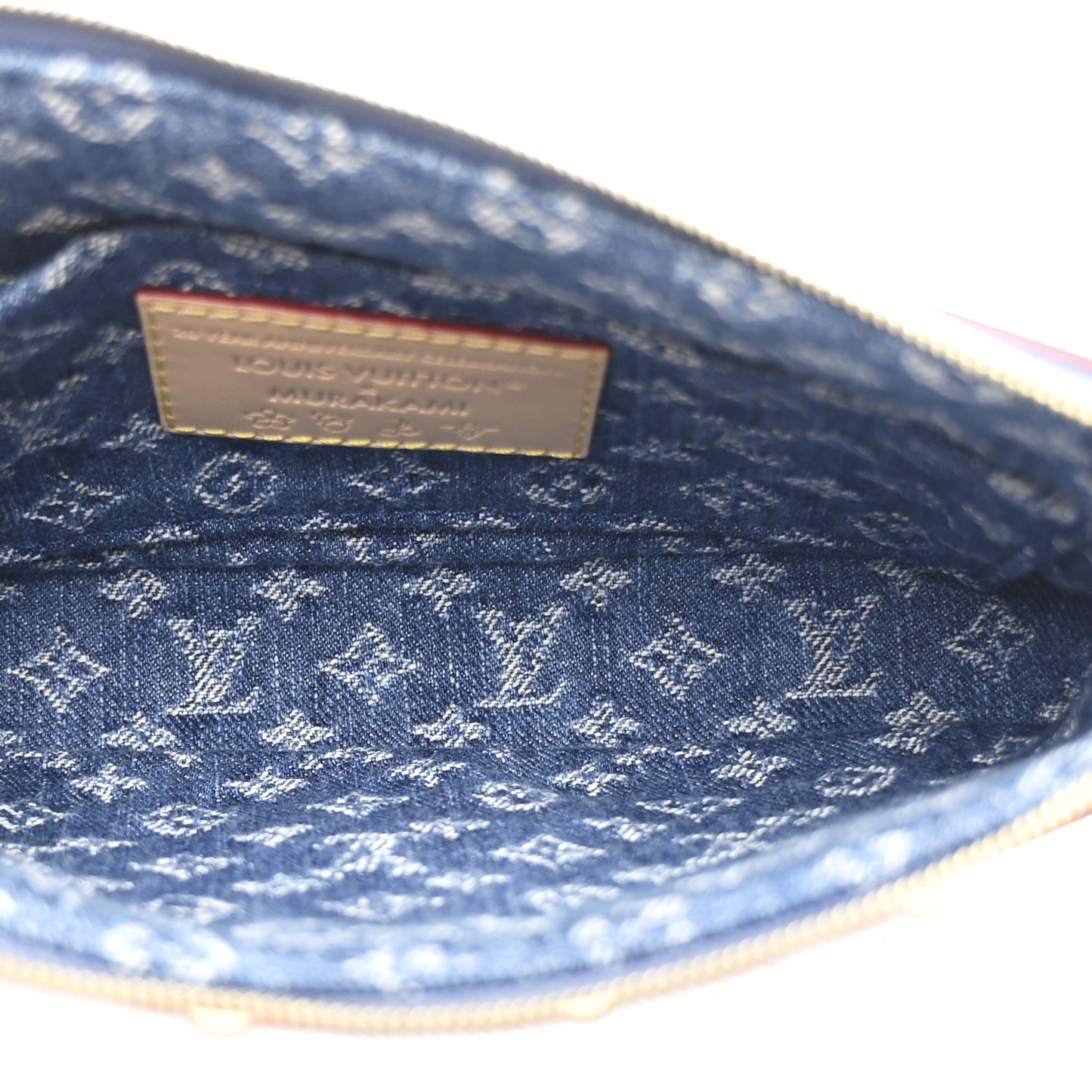 LV X TM Monogram Denim Cerises Pochette Accessories Blue