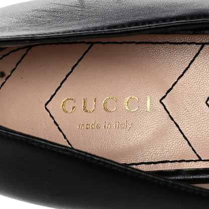 Gucci Nappa Matelasse Chevron Double G Ballet Flats 39.5 Black 6 of 8