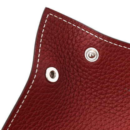 Hermes Taurillon Clemence Mises et Relances Change Tray Rouge H 7 of 8