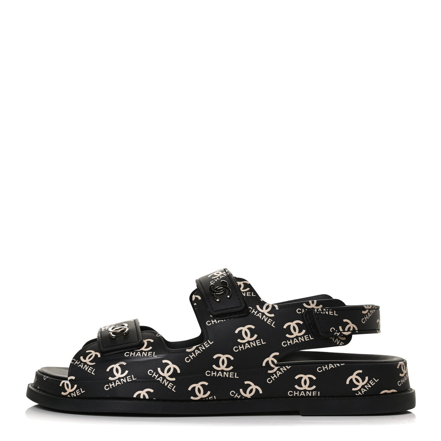 Rubber CC Dad Sandals 40 Black
