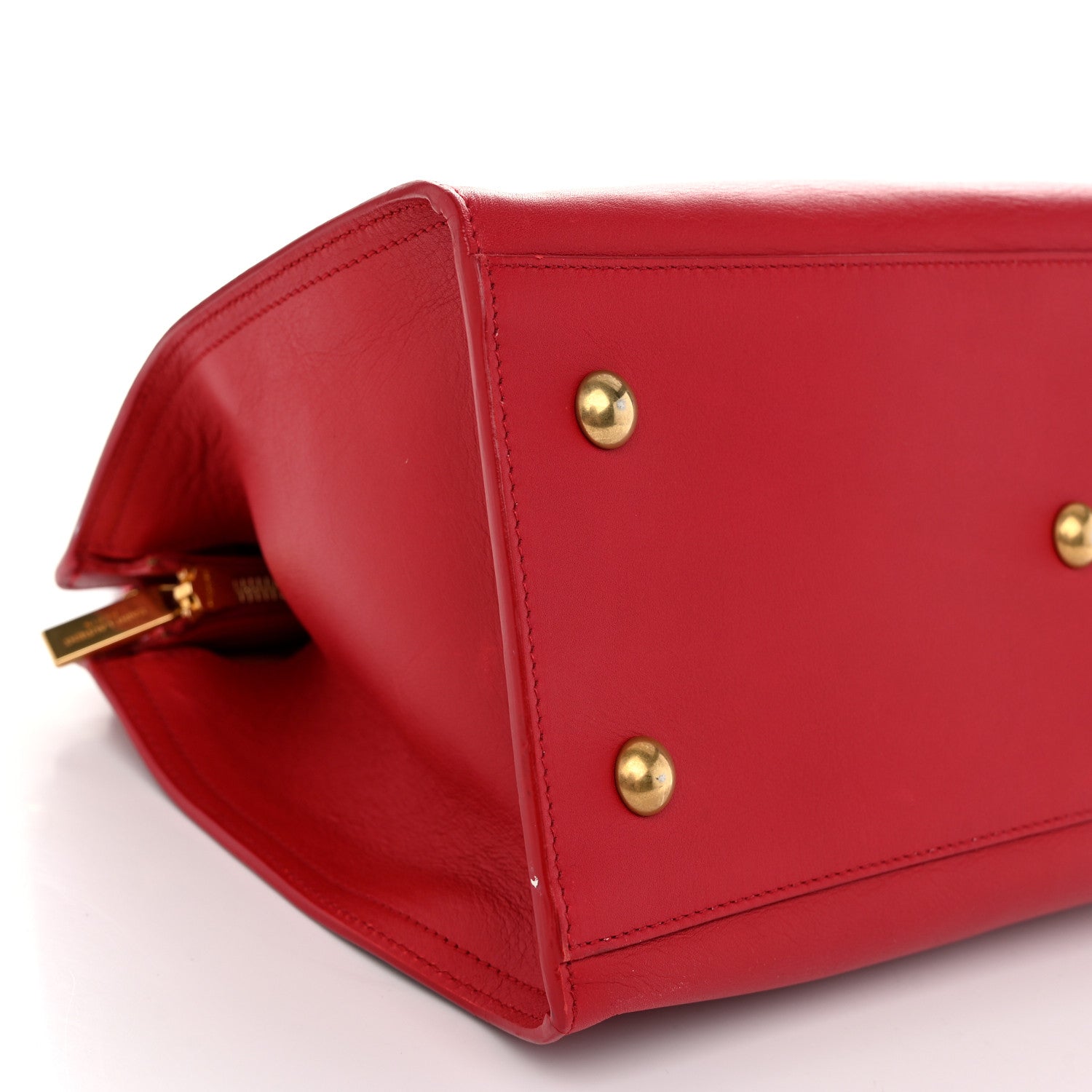 Saint Laurent Calfskin Small Classic Y Cabas Red 9 of 10