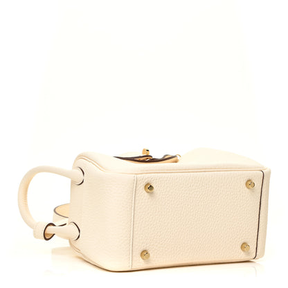 Hermes Taurillon Clemence Mini Lindy 20 Nata 3 of 12