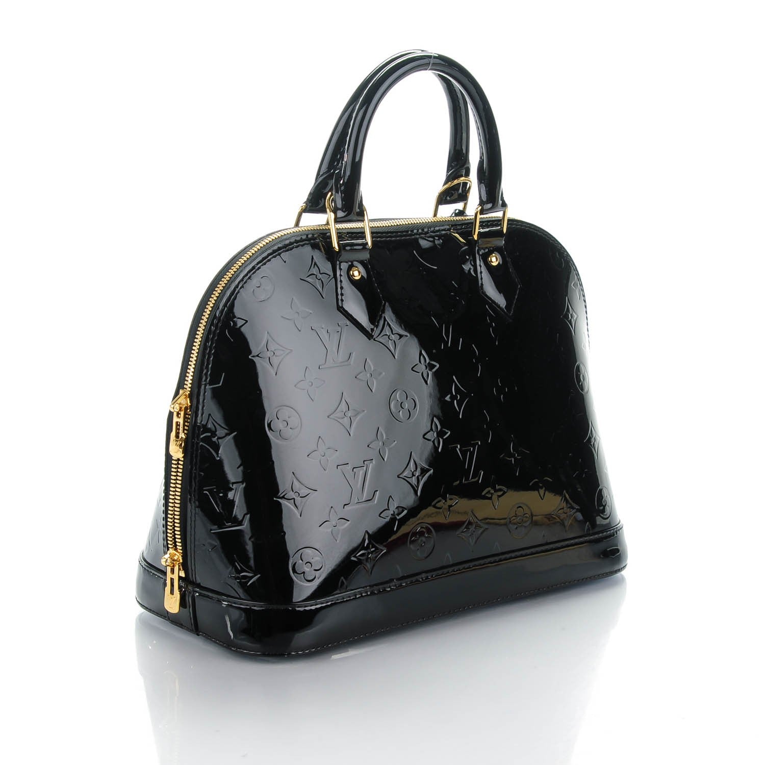 Louis Vuitton Vernis Alma PM Noir Magnetique 3 of 8
