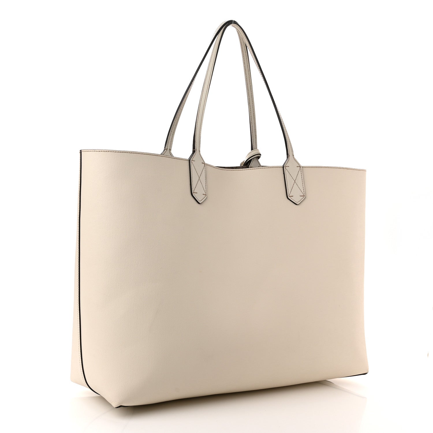 Gucci Calfskin GG Supreme Monogram Large Reversible Tote White 5 of 17