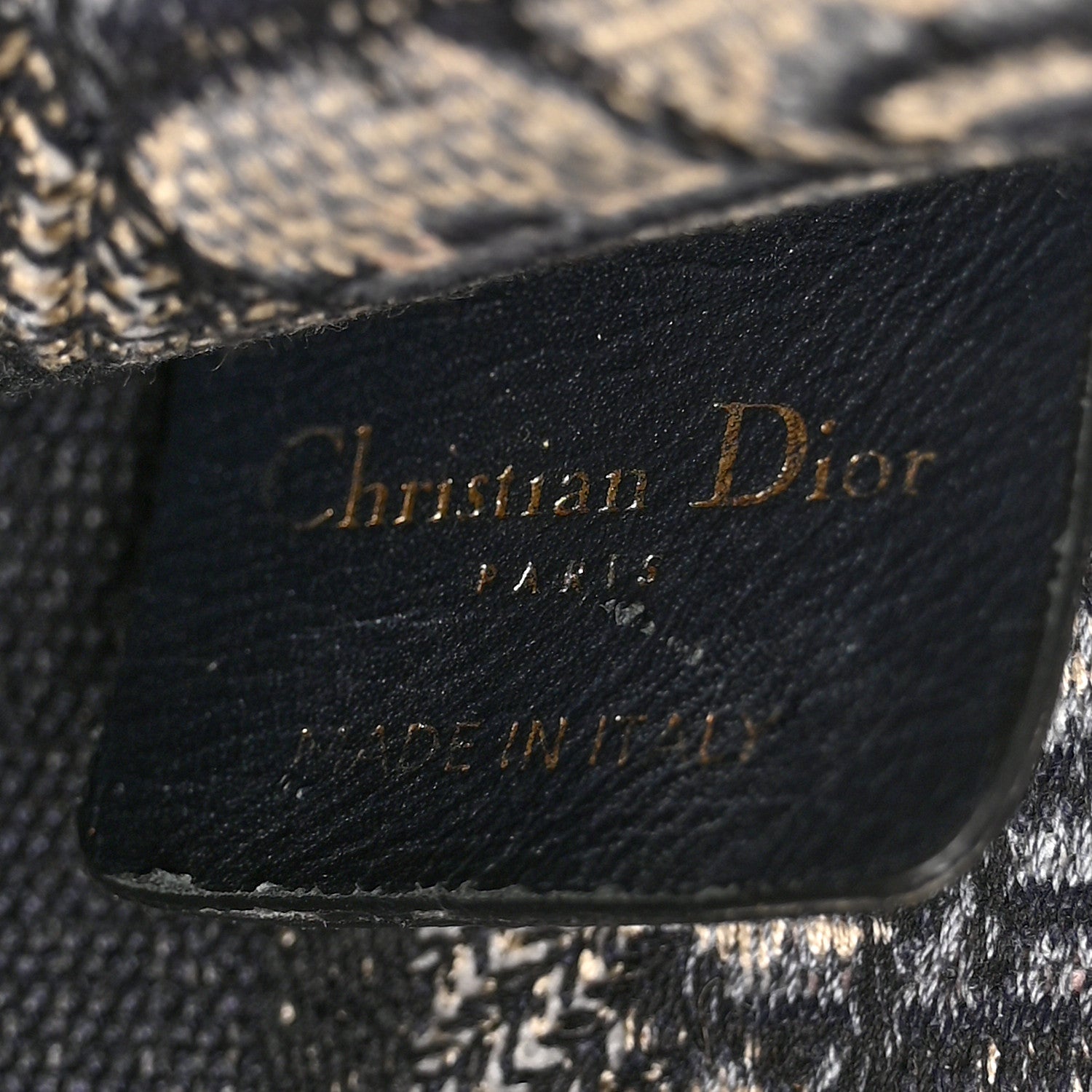 Christian Dior Oblique Mini Book Tote Blue Multicolor 6 of 13