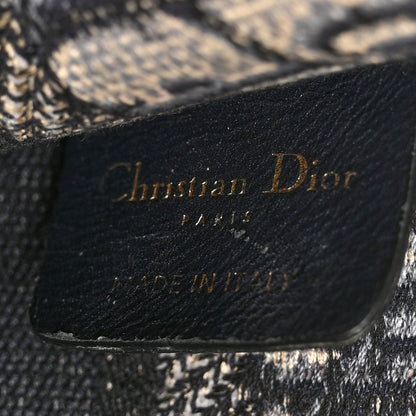 Christian Dior Oblique Mini Book Tote Blue Multicolor 6 of 13