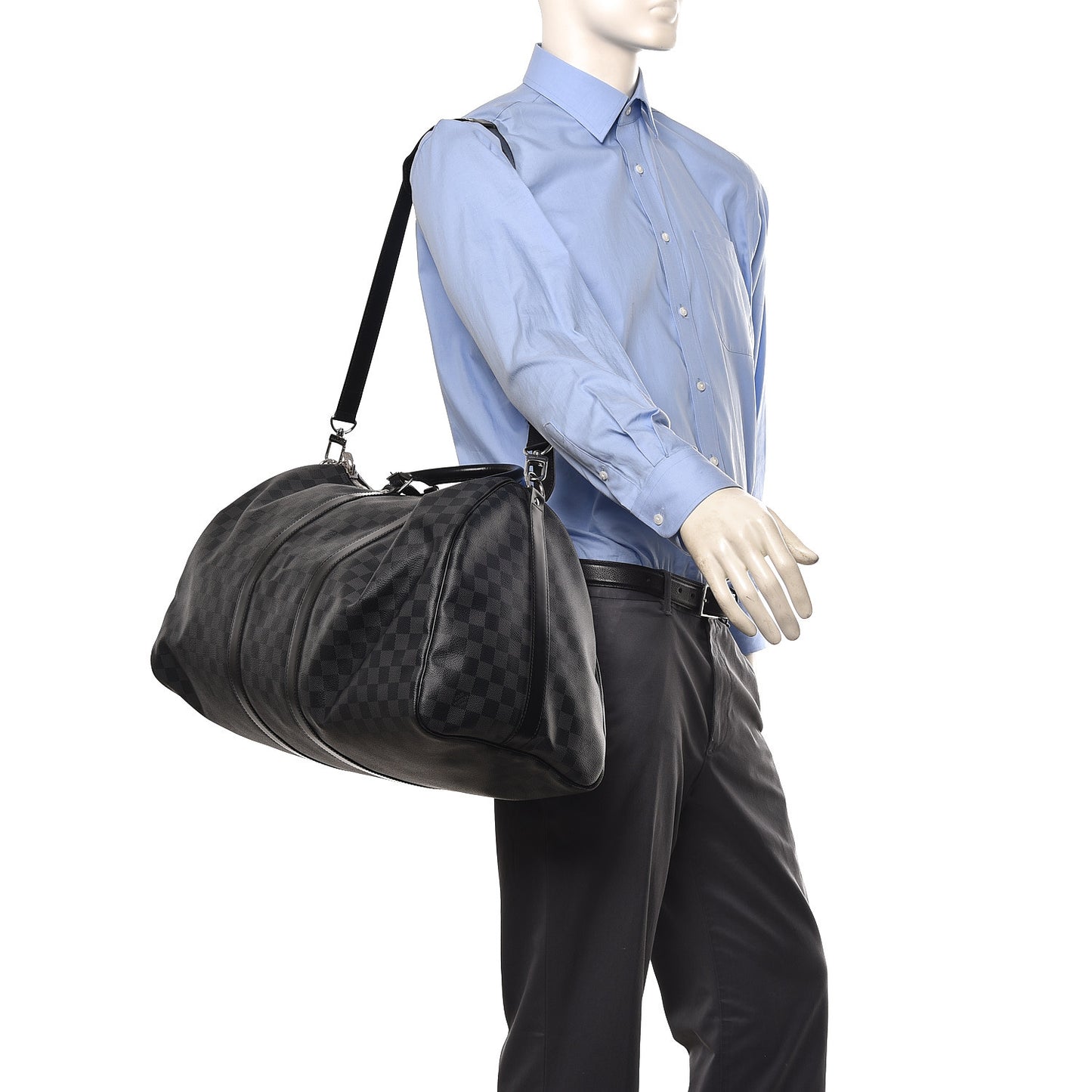 Damier Graphite Keepall Bandouliere 55