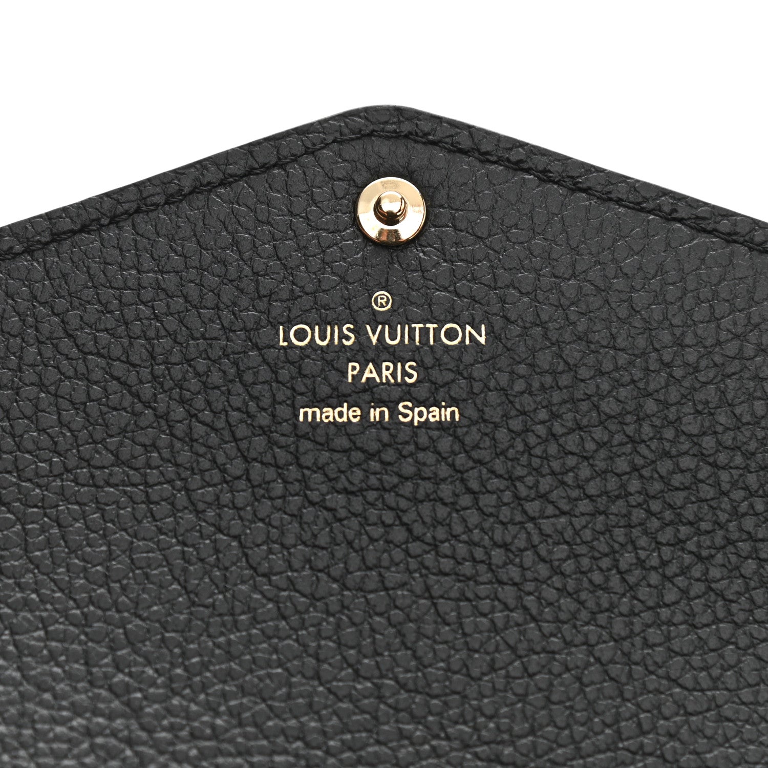 Louis Vuitton Monogram Empreinte Giant Sarah Wallet Black Beige 6 of 7