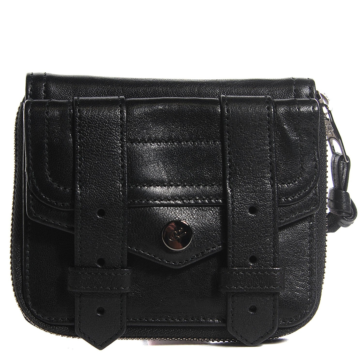 Proenza Schouler Lambskin Small PS1 Zip Wallet Black 8 of 14