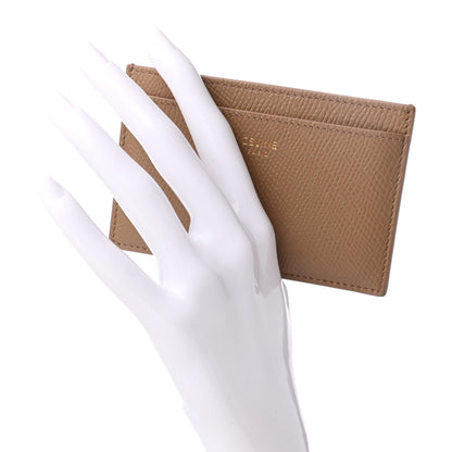 Celine Grained Calfskin Card Holder Light Camel 2 of 8