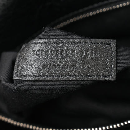 Saint Laurent Crinkled Calfskin Matelasse Monogram Medium Niki Chain Satchel Black 7 of 10