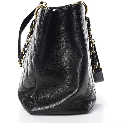 Chanel Caviar Quilted XL Grand Shopping Tote GST Black 12 of 17