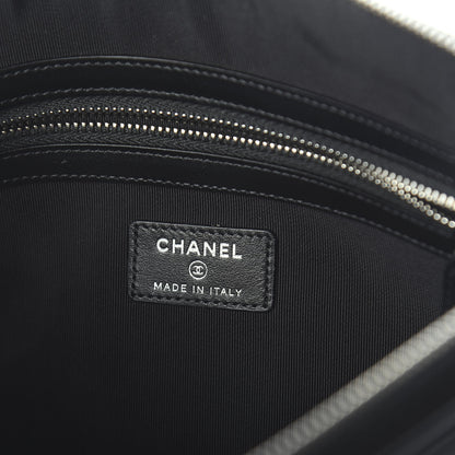 Chanel Patent Calfskin Quilted Medium Boy Cosmetic Case Black 5 of 6