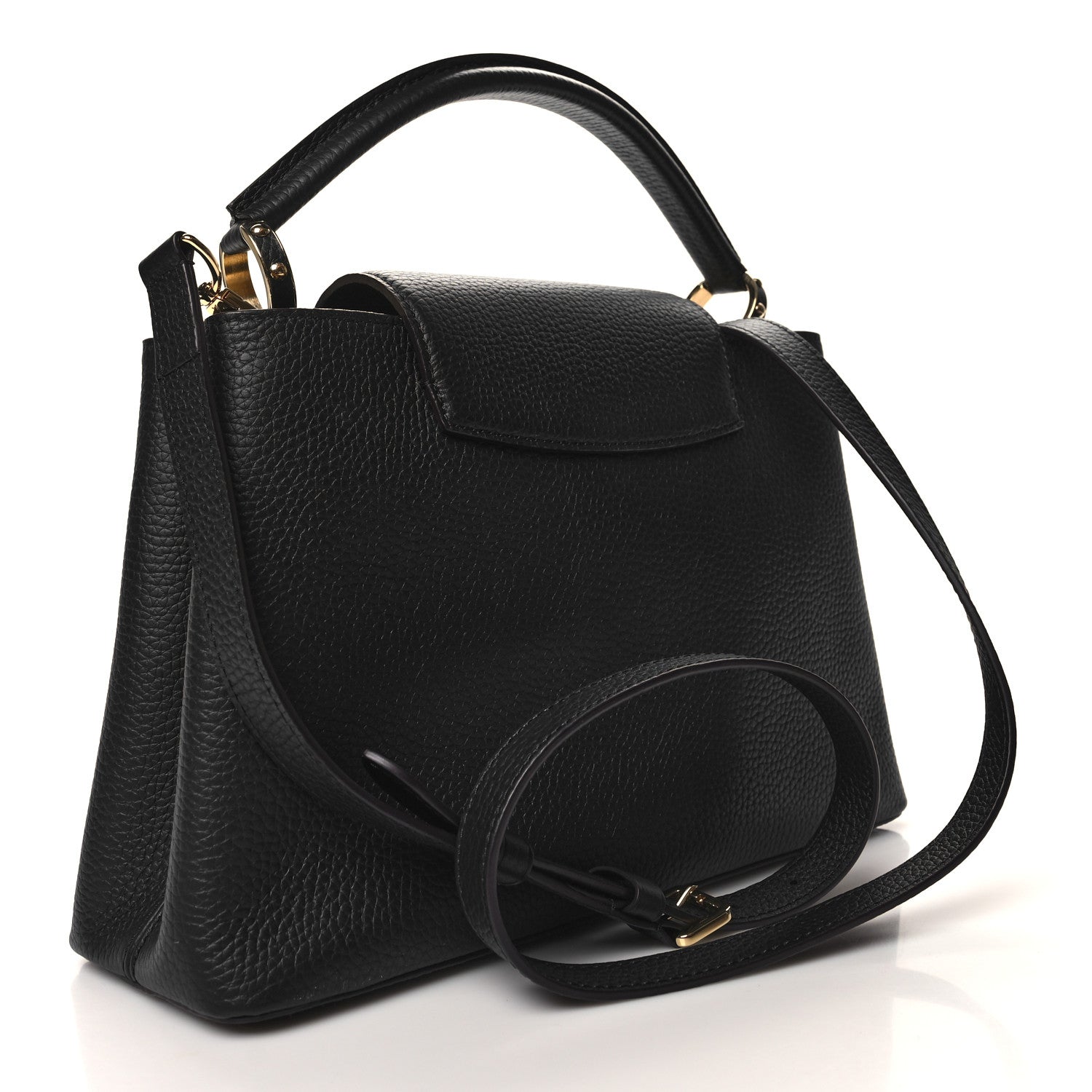 Louis Vuitton Taurillon Capucines PM Black 3 of 10