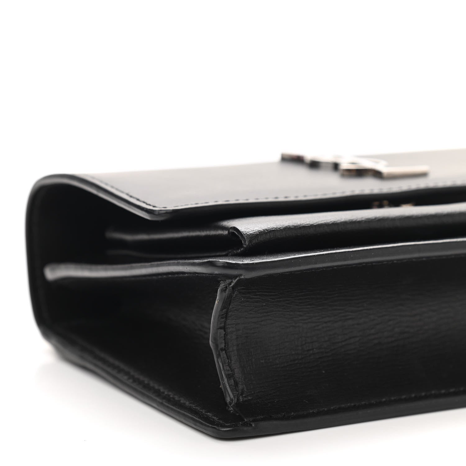 Saint Laurent Calfskin Monogram Sunset Chain Wallet Black 9 of 11
