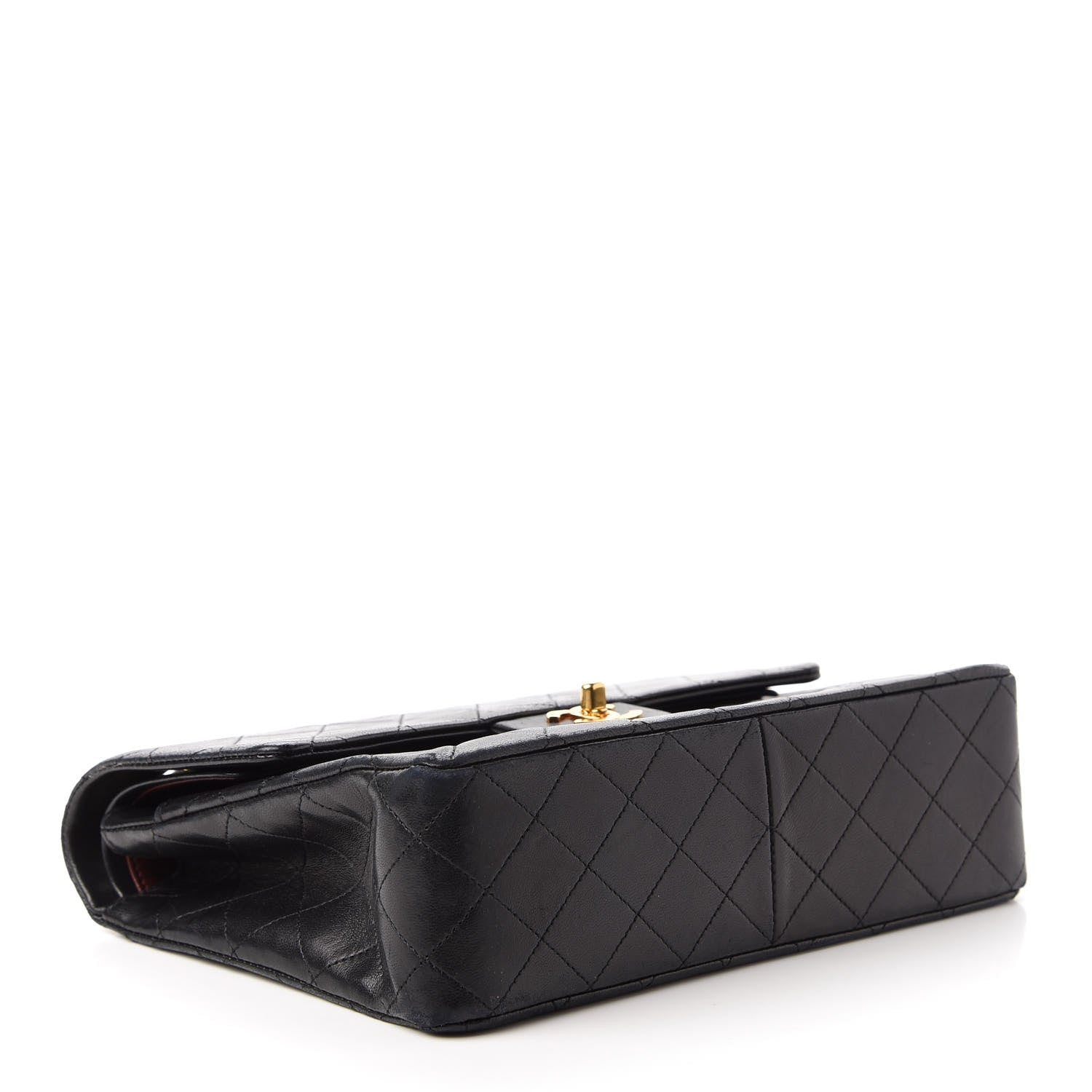 Chanel Lambskin Quilted Medium Double Flap Black 4 of 11