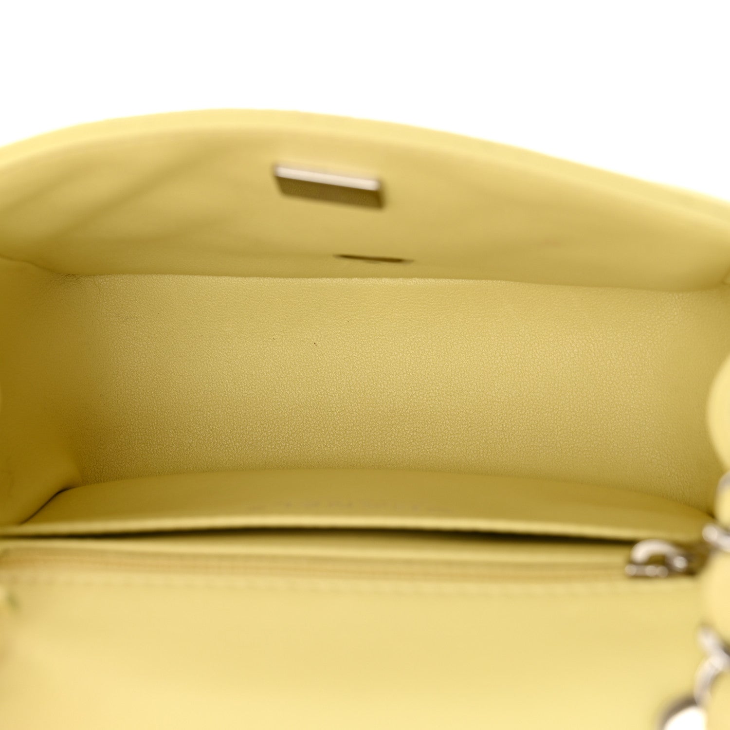 Chanel Lambskin Quilted Mini Square Flap Light Yellow 5 of 14