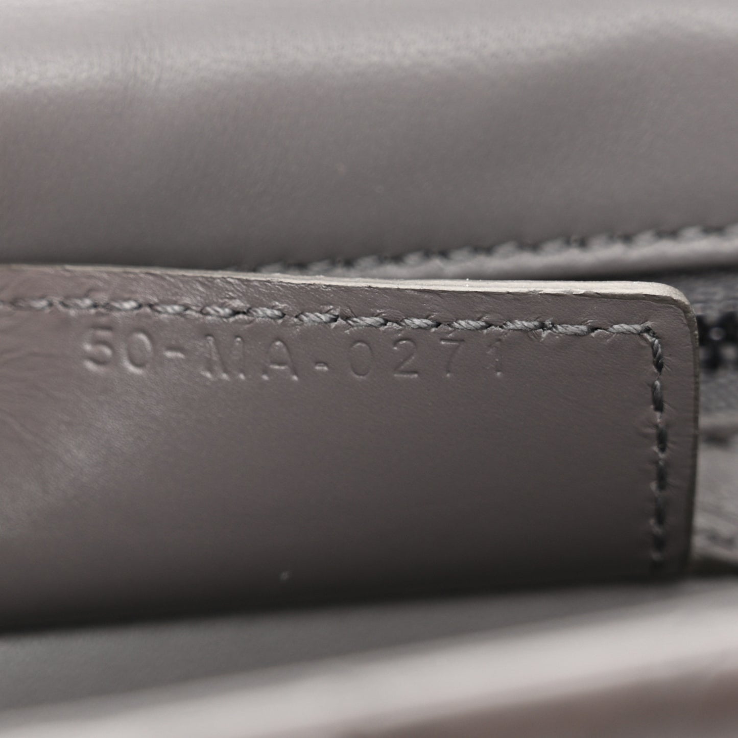 Calfskin Macrocannage Medium Caro Bag Iron Grey