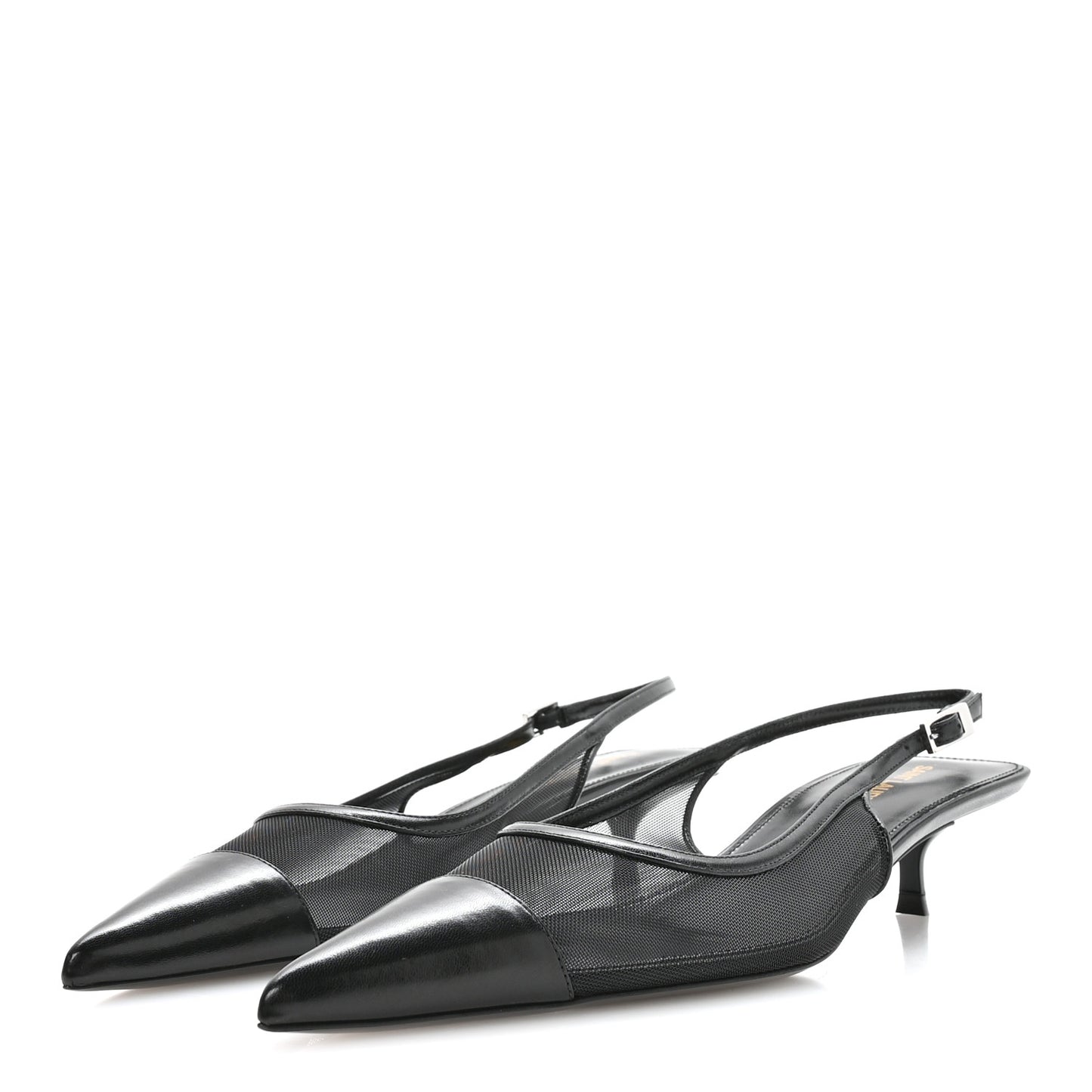 Mesh Oxalis Slingback 30 Pumps 38 Black