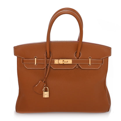Hermes Togo Birkin 35 Gold 1 of 9