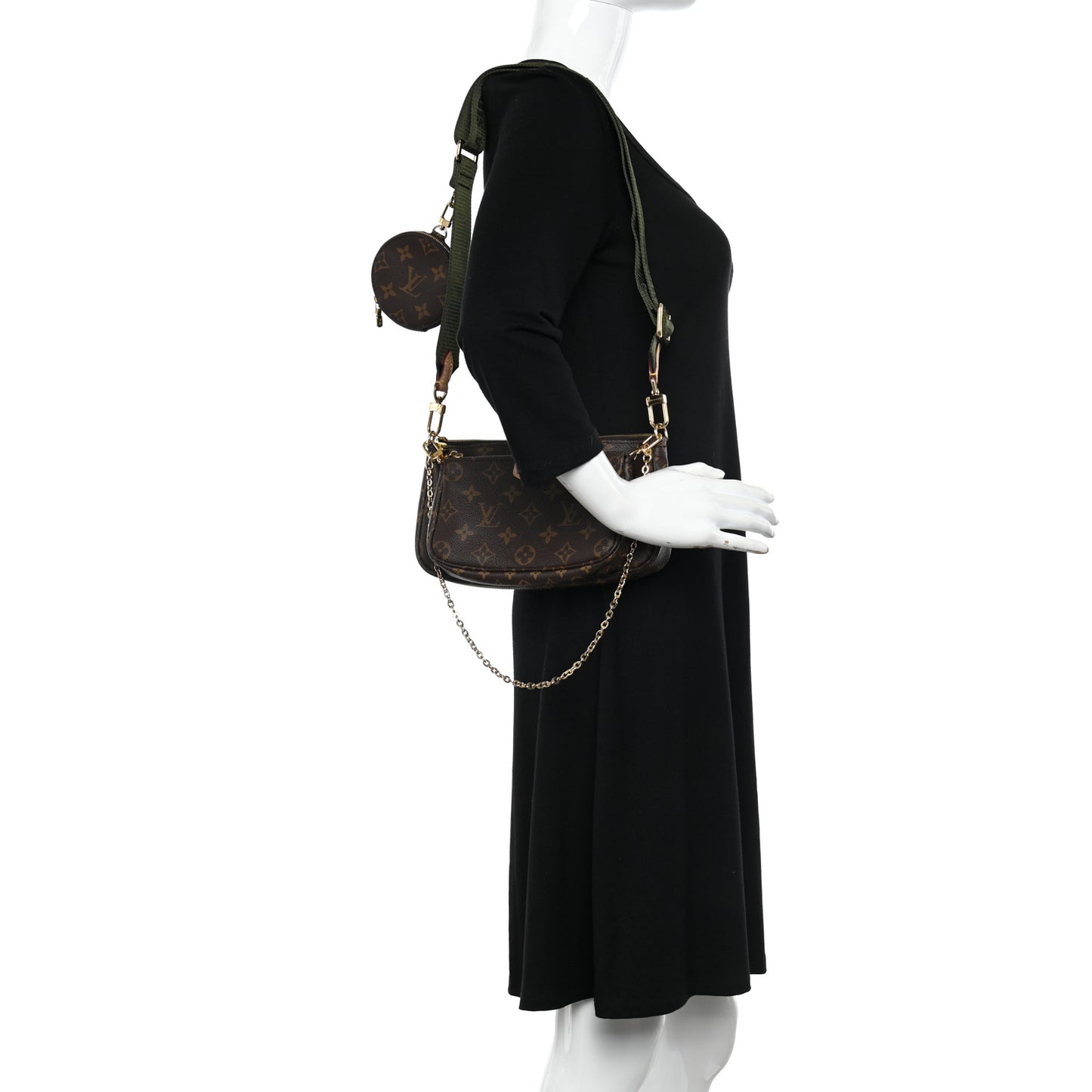 Monogram Multi Pochette Accessories Kaki