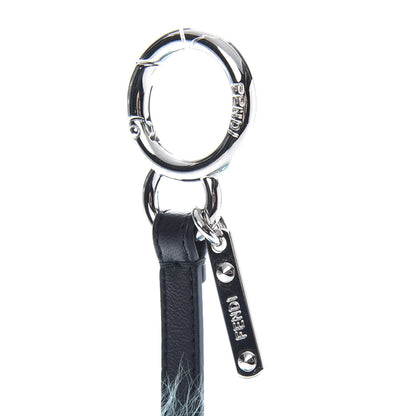 Fendi Mink Fox Fur Dad Wonders Bag Charm Blue Multicolor 3 of 5