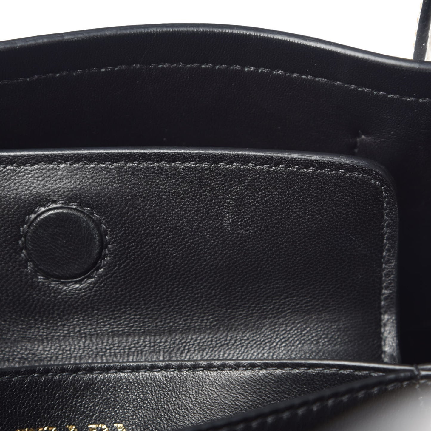 Saffiano Cuir Small Double Bag Talco Black