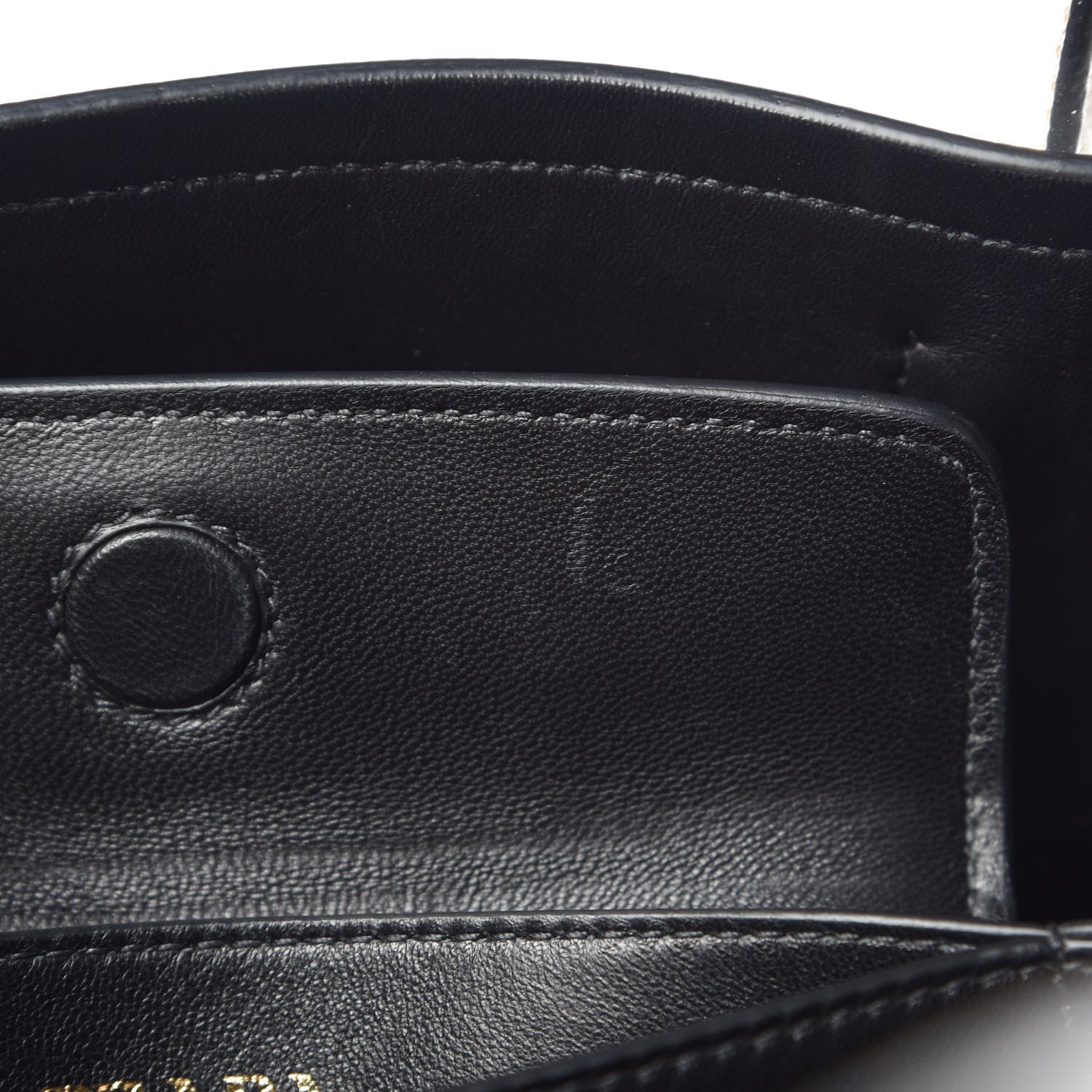 Prada Saffiano Cuir Small Double Bag Talco Black 13 of 13