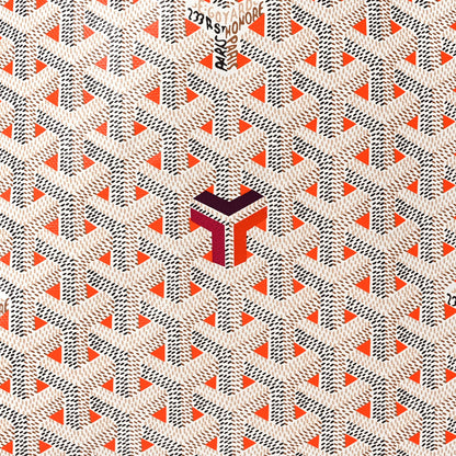 Goyard Goyardine Saint Louis Claire Voie GM White Orange 14 of 14
