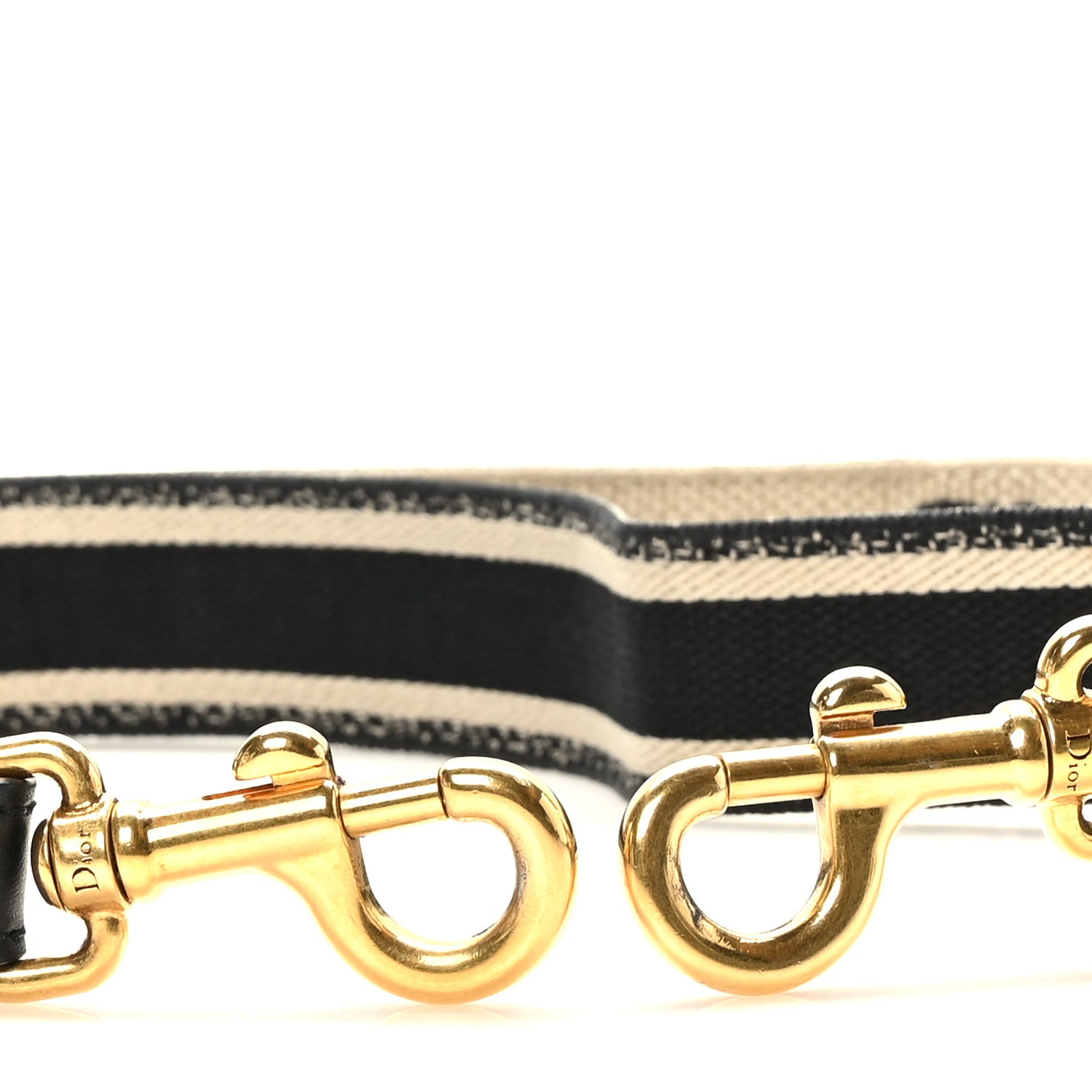 Christian Dior Canvas Embroidered Adjustable Shoulder Strap Black 3 of 4
