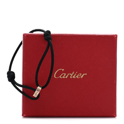 Cartier 18K Pink Gold Charity LOVE Adjustable Cord Bracelet Black 4 of 4