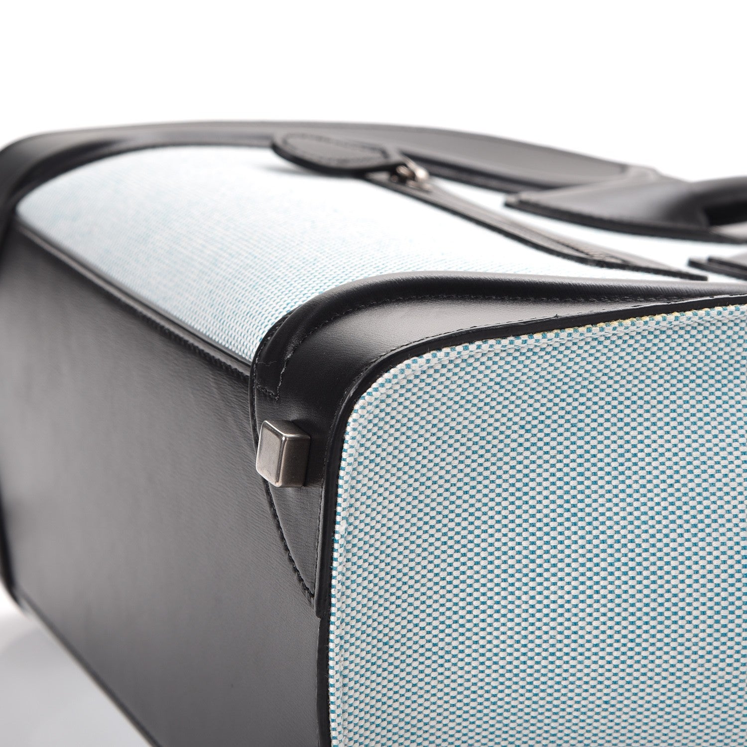 Celine Textile Smooth Calfskin Micro Bi-Color Luggage Blue 10 of 15