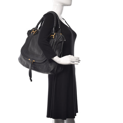 Chloe Calfskin Large Marcie Satchel Black 2 of 17