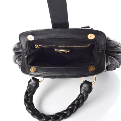 Miu Miu Nappa Matelasse Coffer Frame Tote Black 7 of 11
