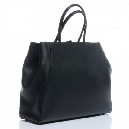 Fendi Vitello Elite Large 2Jours Tote Black 3 of 9